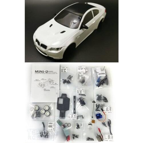 RC Car 1/28 AWD Chassis Body Shell MINID Drift Racing KIT For Remote Control Toy Gifts BMW M3 THZH1113-SMT4