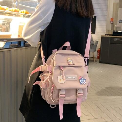 Mine Backpack Women Girls School Bag Waterproof Nylon Fashion Japanese Casual Young Girls Bag Female Small Travel Backpacks