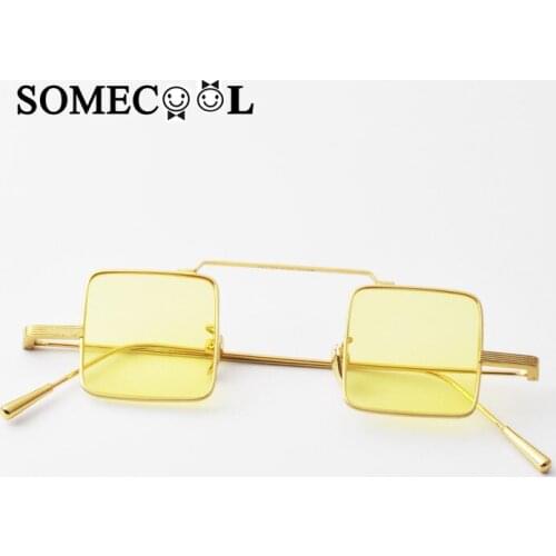 SomeCool Child Punk designer summer sunglasses Square Frame Golden metal leg UV400 sun glasses Boys&girls eyewear 3-7 years N161
