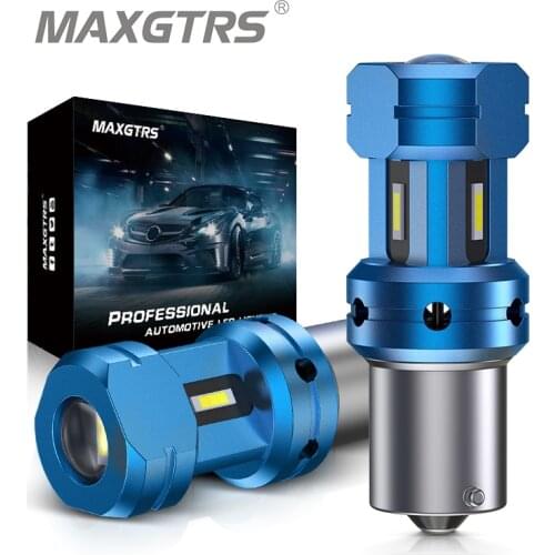 2x P21W LED Canbus 7440 W21W 1156 BA15S LED Bulb Car Lights White Amber Red Brake Lights Reverse Turn Signal Lamp DRL LENS