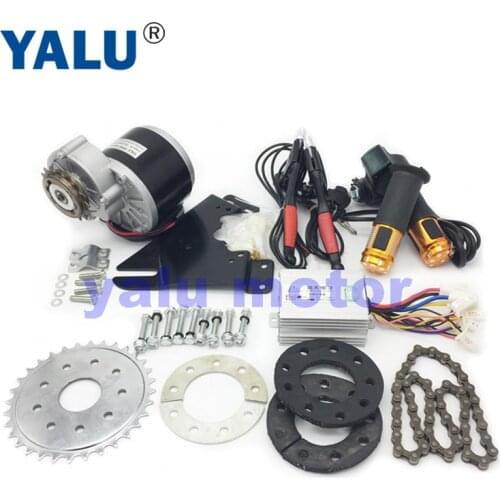 YALU 24V36V 350W Electric Left Drive Bicycle DC Motor Conversion Kit MY1016 Razor Scooter Variable Multiple Speed Ebike Kit