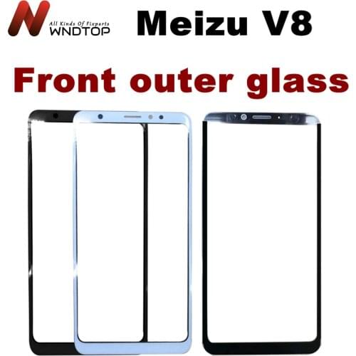 For 5.7" Meizu V8 Outer Glass Lens Front Touchscreen Panel Meizu V8 Front Glass Lens Replacement Parts