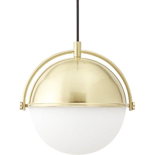 1 pcs antique Brass copper pendant lights Scandinavian Kitchen suspension light led Luminaire Bar Restaurant Industrial Lighting