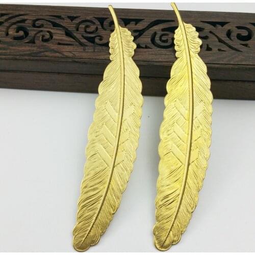 10pcs Filigree leaf brass Wraps Metal Charms For Embellishment Scrapbook DIY Jewelry Metal Craft Jewelry Accessories