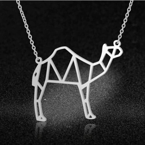 100% Stainless Steel Animal Camel Fashion Necklace for Women Special Gift Female Trendy Jewelry Personality Jewellery Wholesale