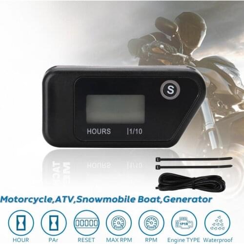 50% Hot Sales!!! Speedometer Mini Waterproof Metal Motocross Wireless Hour Meter for Motorcycle