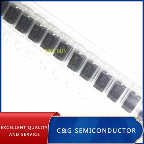 50PCS S2M rectifier diode 1000V 2A SMA DO-214AC