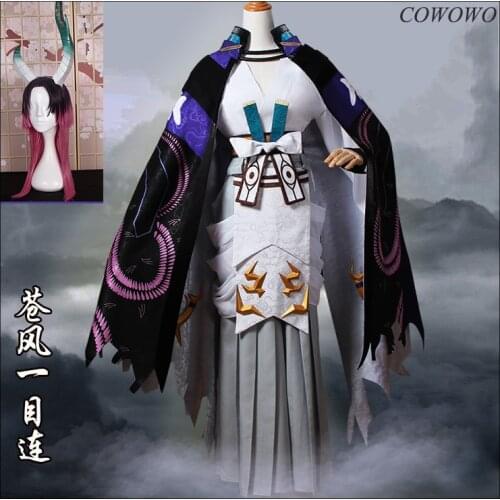 Anime! Onmyoji Ichimoku Ren New Skin SP Shikigami Battle Suit Kimono Uniform Cosplay Costume Halloween Suit Free Shipping