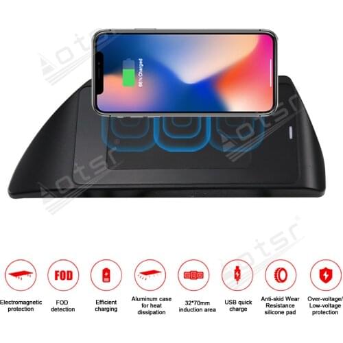 QI Car Wireless Charger For JEEP Renegade 2018 Intelligent Infrared Fast Charging for iPhone Samsung Huawei
