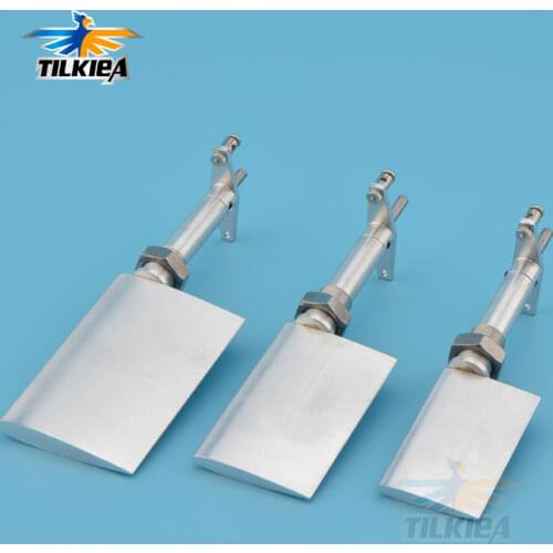 CNC ALuminum Alloy 52/63/74mm Metal Steering Rudder Steering-Wheel Kit Spare Parts for RC Boat