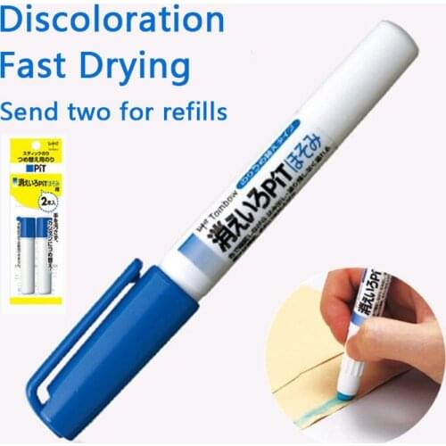 TOMBOW Pen Shape Discoloration Glue Stick Fast Drying Glue Pen For School Office Strong Adhesives Super Glue DIY Free Shipping
