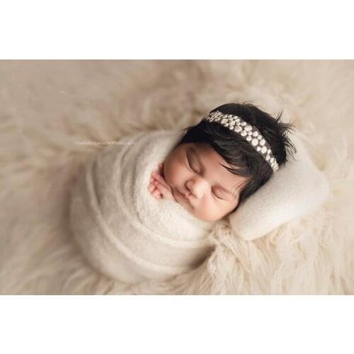 Baby Photo Props Head Flower Hairband Shiny You Low Key Luxury Metallic Gloss Headdress Newborn Photography Props