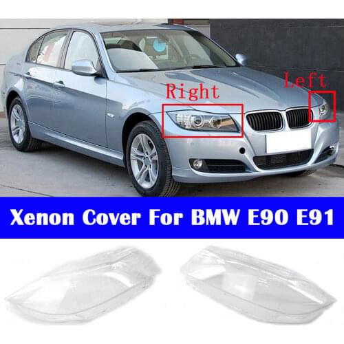 For BMW 3 Series E90 E91 2006-2011 Xenon headlight cover Car front Lens glass headlamp transparent lampshade Light Caps