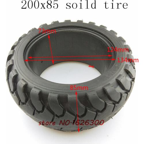 Good quality 8 Inch Electric Scooter Car solid Tire 200X85 Scooter Brushless Motor Non Pneumatic Solid tyre for Skateboard