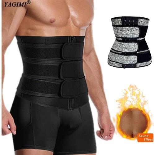 Slimming Corset for Man Workout Fitness Sauna Sweat Belt Colombian Girdles Sheath Trimmer Fajas Waist Trainer Body Shaper Corset
