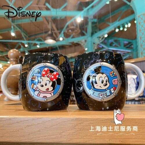 Disney Mugs cartoon cute series Minnie ceramic mugs home large capacity coffee cup heatproof milk cup gift mugs