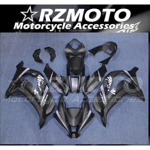 Injection Molding New ABS Whole Fairings Kit Fit for Kawasaki Ninja ZX-10R 2016 2017 2018 2019 2020 Bodywork set Matte black FR