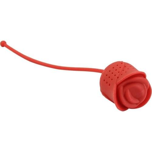 MOFUNYO Cute Flower Rose Silicone Tea Infuser Strainers Filter