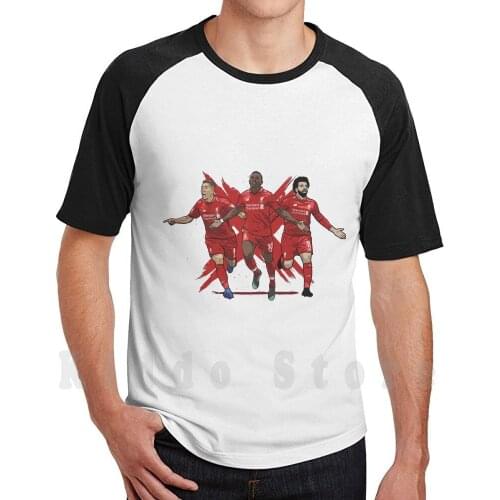 Front 3-Salah / Mane / Firmino T Shirt Print For Men Cotton New Cool Tee Mane Firmino Salah Anfield Ynwa Case Phone Tablet