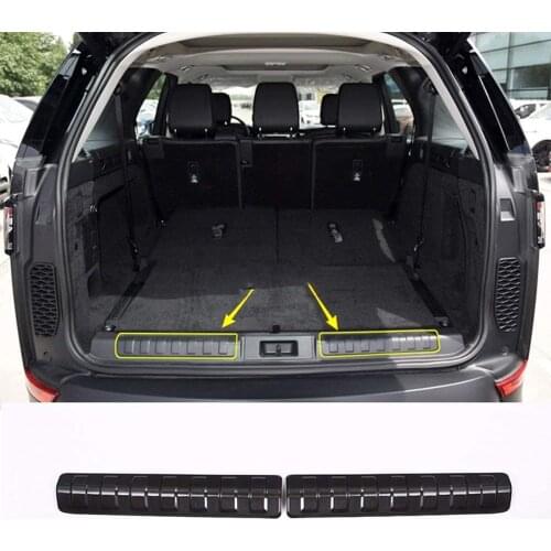 For Land Rover Discovery 5 LR5 2017 304 Stainless Steel Rear Bumper Protector Plate Trim 2pcs