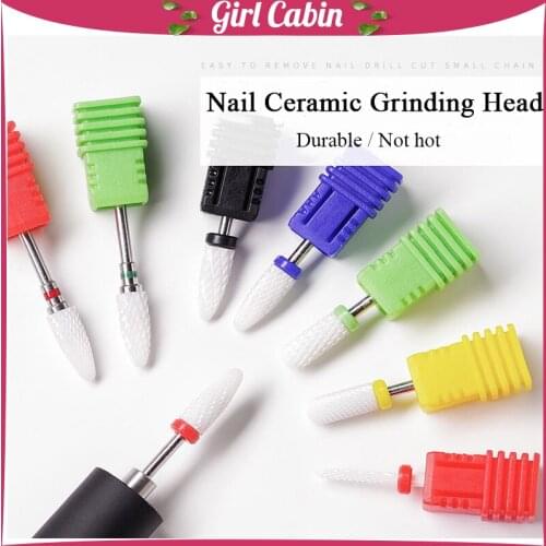 New Professional Ceramic Nail Drill Bit For Milling Cutter For Manicure Pedicure Files Dead Skin Removal Drill Accessory Tools