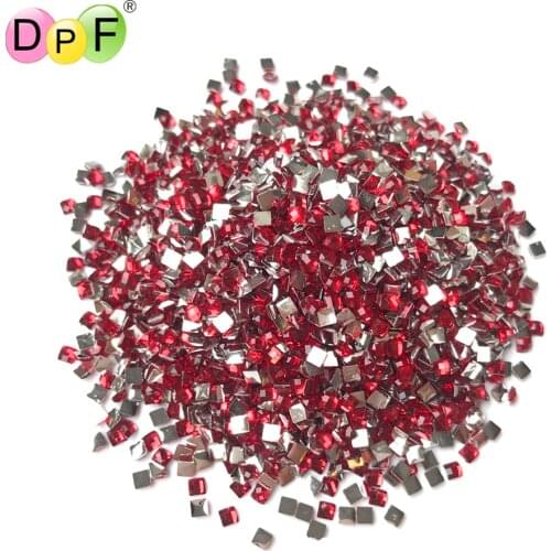 New Accessories Crystal Stones 21 Colors Shiny Square Crystal Diamond Painting Embroidery Rhinestone Mosaic Diamond