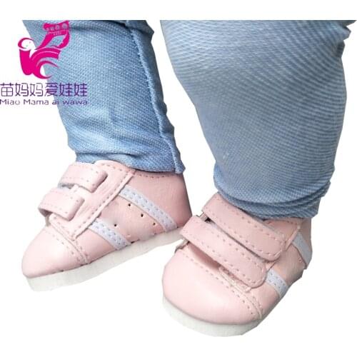 7cm Doll Shoes for 43cm Born Baby Doll Shoes Sneackers Fit for 18 Inch Doll Shoes Toy Boots Doll Accessories
