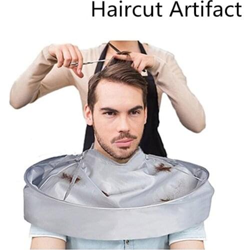 Barber Cape Men Hear Cutting Cloak Male Adults Foldable Hair Accessories Umbrella Cape Salon Barber Home Hairdressing Cover Gift