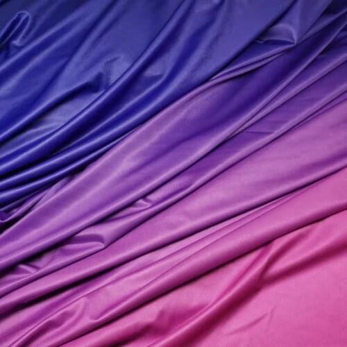 Dancing Dress Ombre Spandex Lycra Latin Cosplay Swimsuit Material 4 Way Stretchy Gradient Dropping Glossy Dancing Dress Clothing