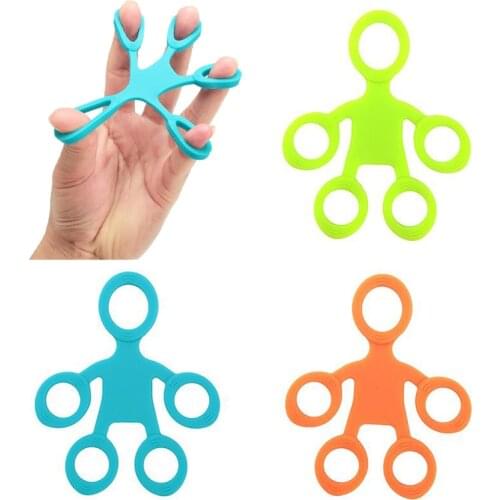 Silicone Finger Hand Grip Band Exerciser Resistance Fitness Strength Trainer Finger Sensory Toy For Autism ADHD