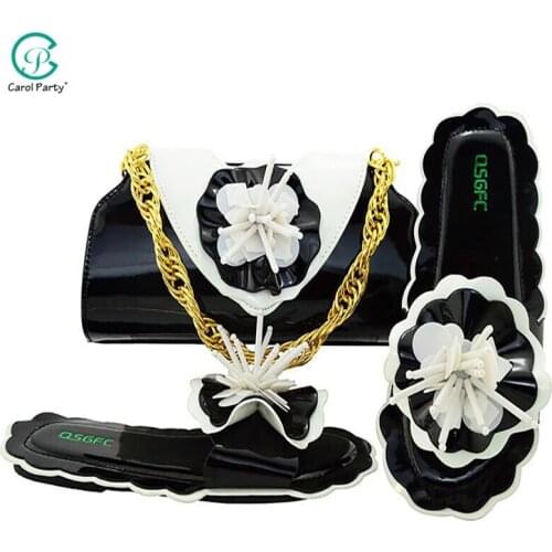Bridal Wearing 2019 Italian design Matching Green Shoes And Bag Set African Ladies Shoes And Bag To Match For Wedding Dress