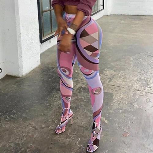 Vintage Y2K Style Print Foot Pants for Womens Skinny Body-shaping Leggings 2021 Hot Sexy Mesh Streetwear Trousers Female