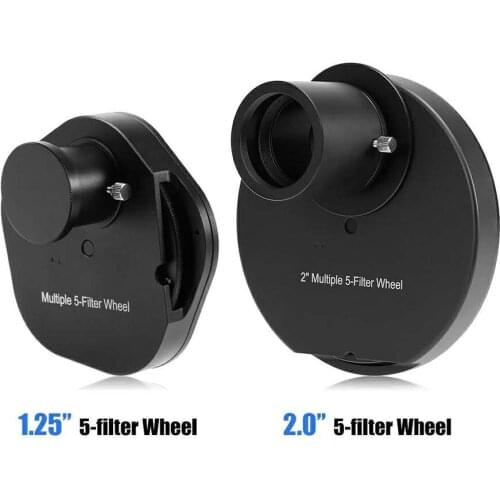 1.25INCH / 2INCH Eyepiece Filter Wheel Multiple 5-Filter Wheel Excellent Quality Astronomy Telescope Eyepiece Observations