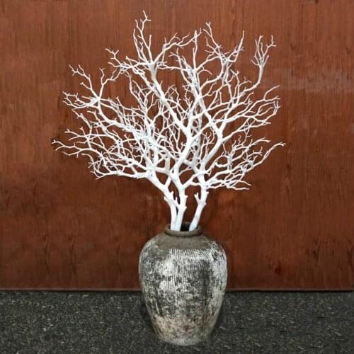1PCS Artificial Black White Tree Branches Plastic Coral Artificial Flowers for Home Wedding Decorative Dried Tree Branches H90CM