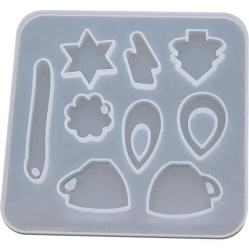 1pc Jewelry Pendant Mold Creative Silicone Assorted Jewelry Casting Mold For Earrings DIY Jewelry Making Accessories For Women