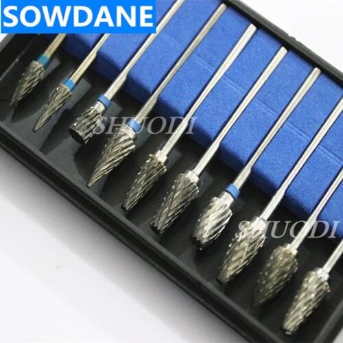 10 Pcs Set Dental Tungsten Steel Nitrate Carbide Burs Dentistry 2.35mm Dental Burs Dental Lab Laboratory Bur Material