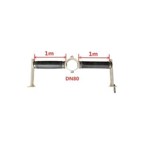 2PCS Efficient EPDM Tubular Aerators With Tee Connector Microporous EPDM Rubber Aeration For Wastewater Treatment Air Diffuser