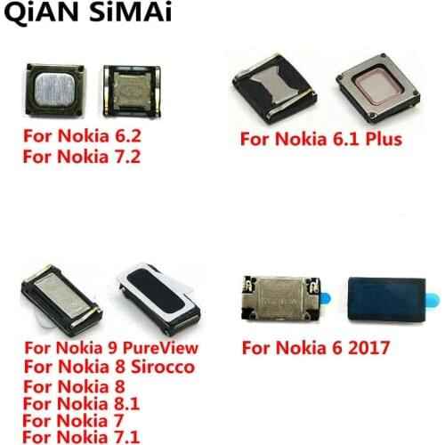 2PCS New Built-in Earphone Earpiece Top Ear Speaker For Nokia 9 PureView 8 Sirocco 8.1 7 7.2 7.1 6 2018 2017 6.2 6.1 Plus