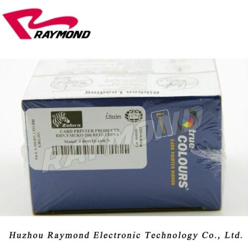 Zebra 800015-440CN YMCKO Ribbon - 200 prints,P330i / P430i / P520i CN card printer color ribbons