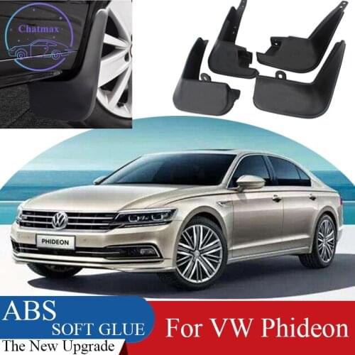 4pcs ABS Front & Rear Fender Protector For Volkswagen VW Phideon 2016-2019 Car Mud Flaps Splash Guard Mudguard Mudflaps