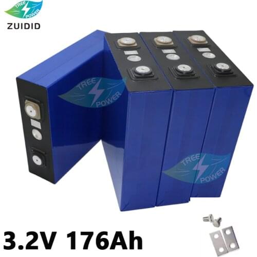 8PCS Factory 3.2v 176ah 563Wh Lifepo4 Cell lithium Car Battery Pack for 180Ah Electric Car and Energy Storage System