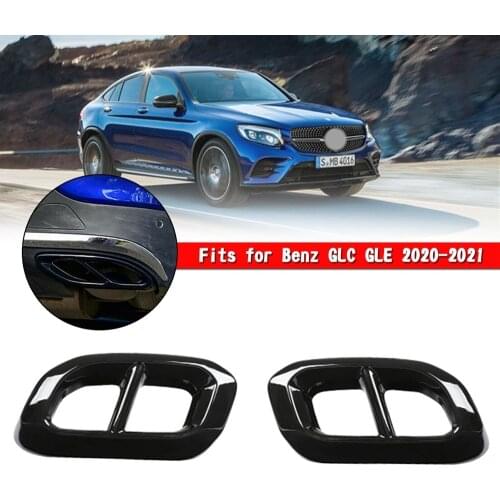 Artudatech Exhaust Tips Tailpipe Cover Trim For Benz GLC GLE 2020-2021