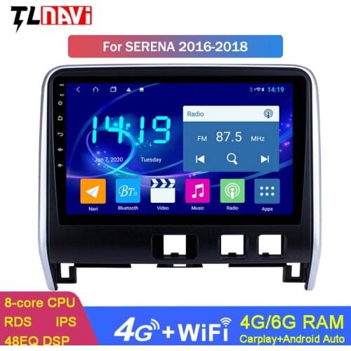 6G+128G 10.1 Inch IPS 2.5D Screen Android 10 Car Radio For Nissan Serena C27 GPS Auto Stereo Multimedia Player System