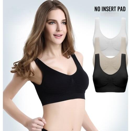 Ahh bra womens Vest seamless single layer wrapped chest sleeping yoga sports bra vest sports bra women underwear