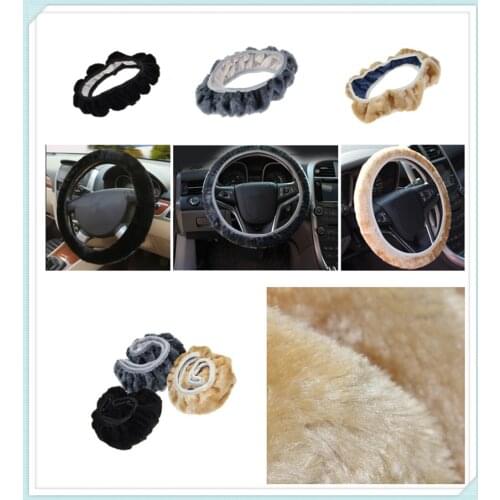 Car steering wheel cover plush super soft handle telescopic for Chevrolet GPiX Jay Groove Beat Avalanche 34