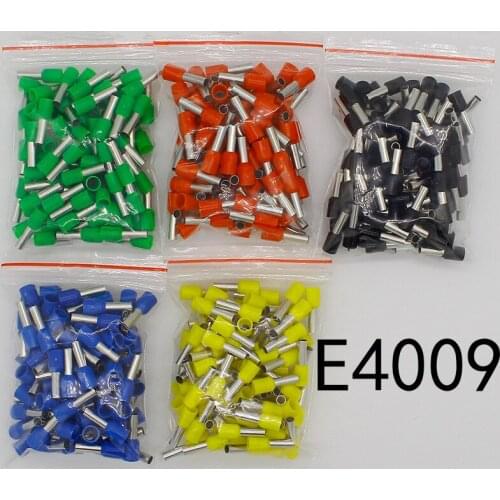 E4009 Tube insulating terminals 4MM2 100PCS/Pack Cable Wire Connector Insulated Insulating Crimp Terminal Connector E