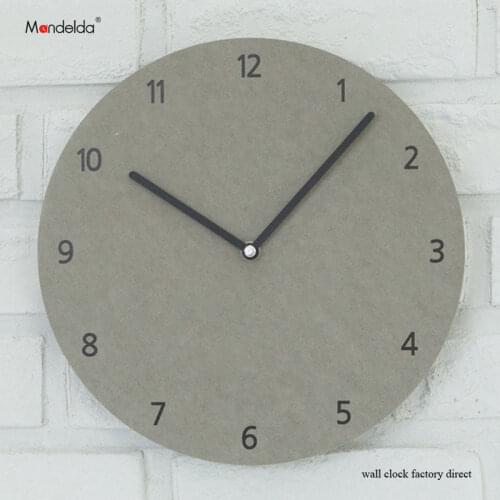 Hot Sale Mandelda Home Clock Wall Silent Fashionable Luxury Art Wooden Wall Watches for Livingroom Office Cafe