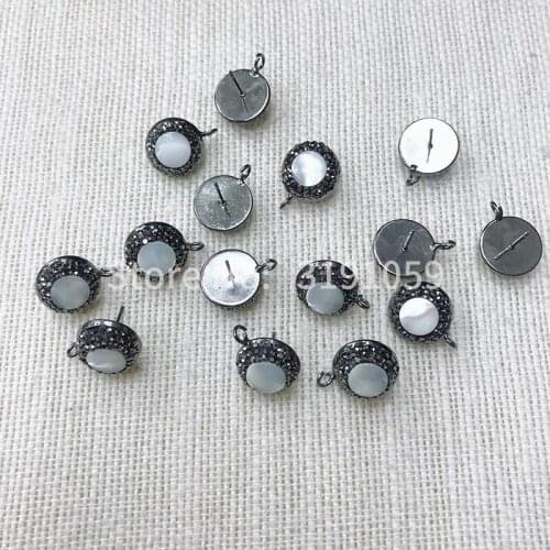 Individual character round shell ear nail fashionable and contracted ear act the role of fashionable person adorn eardrop