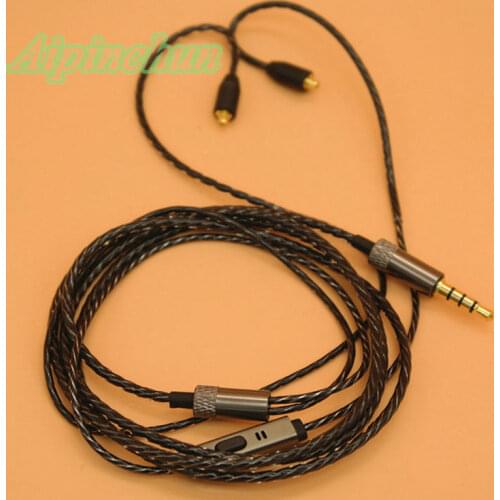 Aipinchun MMCX Headphones Cable with Mic Controller Replacement for Shure SE215 SE425 SE535 SE846 for Westone W60 W50 W40