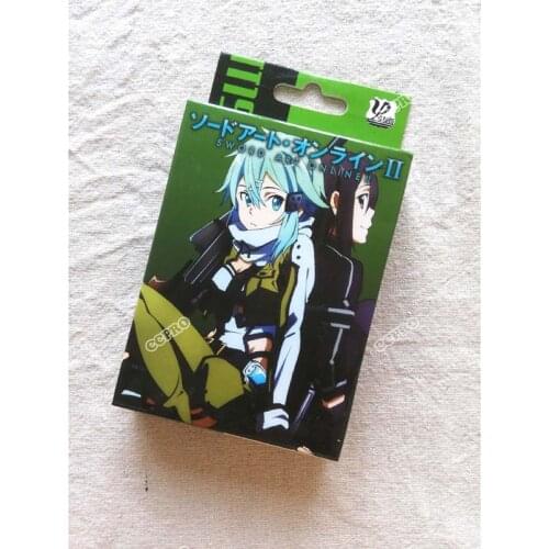Anime Sword Art Online Poker Cards Printed with Kirigaya Kazuto for Cosplay Accessories or Gift Collection